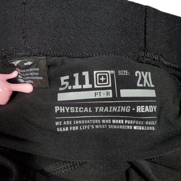 5.11 Tactical PT-R Havoc Pro Shorts Men's 2XL Black Lined Workout Gym Training - Picture 5 of 5